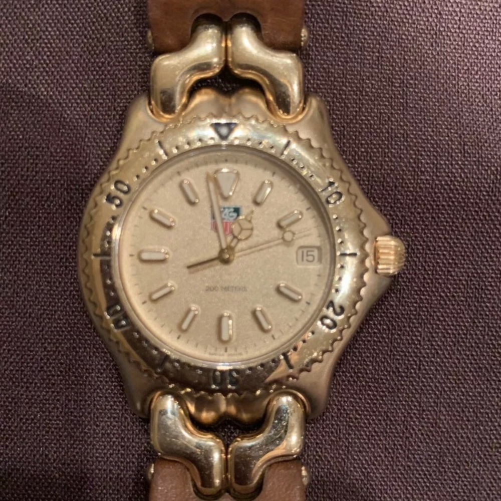 Tag Heuer *GENUINE* Rare Gold tone Mens S/EL Link